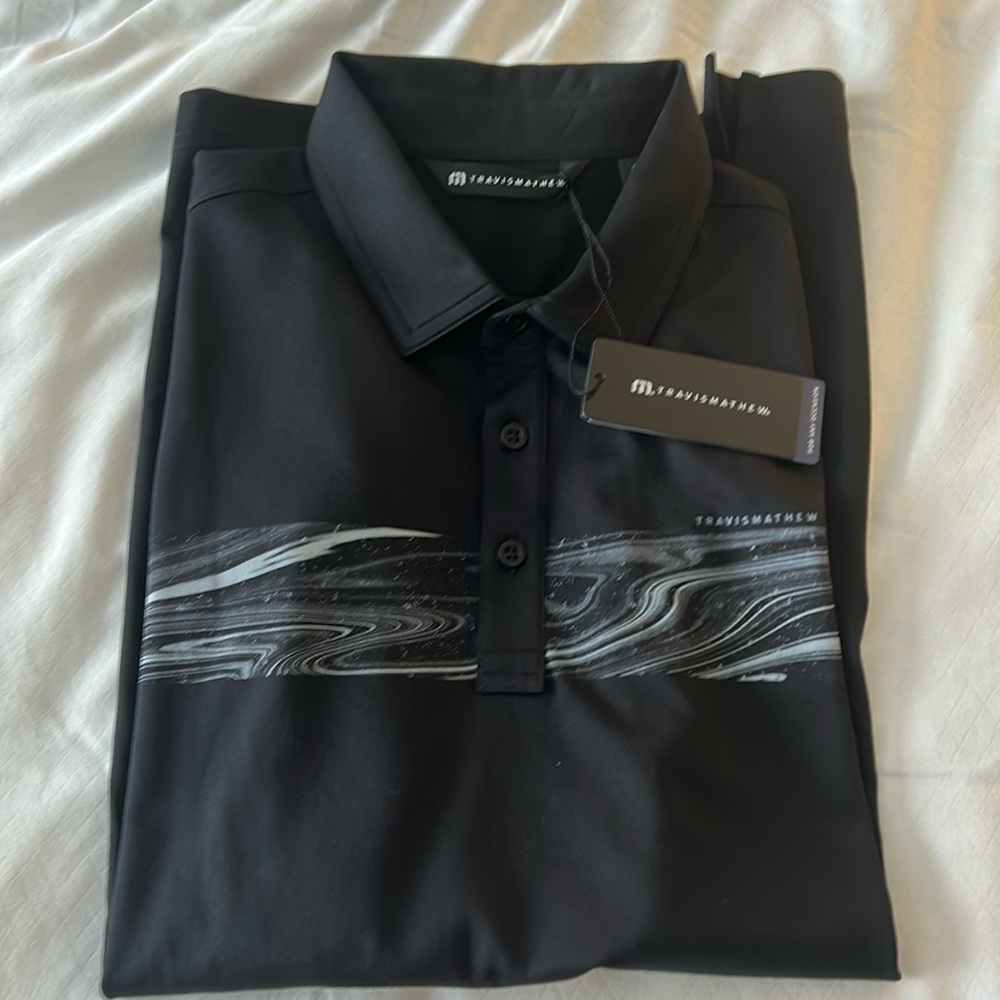 Travis Mathew Black Waters Polo